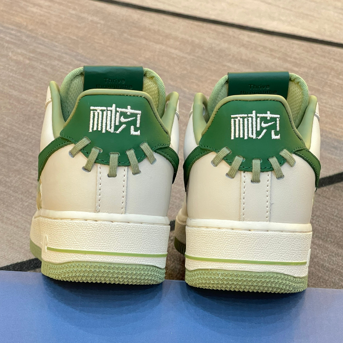 NIKE THỂ THAO AIR FORCE 1 LOW NAI-KE “WHITE GREEN” FN0369-100. GIÀY AF1 LOW 07 BAMBOO WEAVE