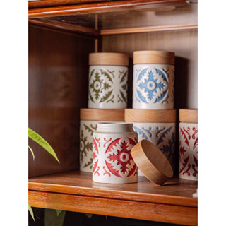 Hũ đựng gia vị, đồ khô, hạt bằng sứ cao cấp tiện dụng bền đẹp phong cách Bắc Âu