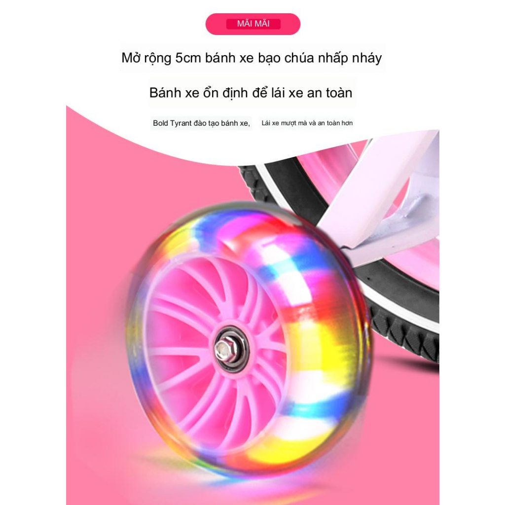 Xe  đạp cho bé gái 12inch cho be từ 2-4 tuổi