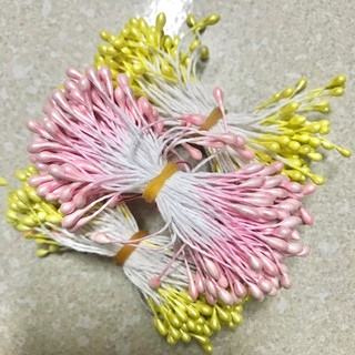 Nhuỵ hoa giả sợi 2 đầu làm hoa handmade