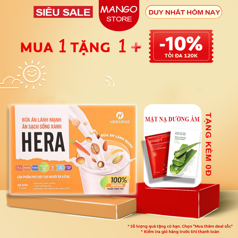 Ngũ cốc ăn kiêng giảm cân Keto Bữa ăn thay thế lành mạnh HERA Hộp 20 gói