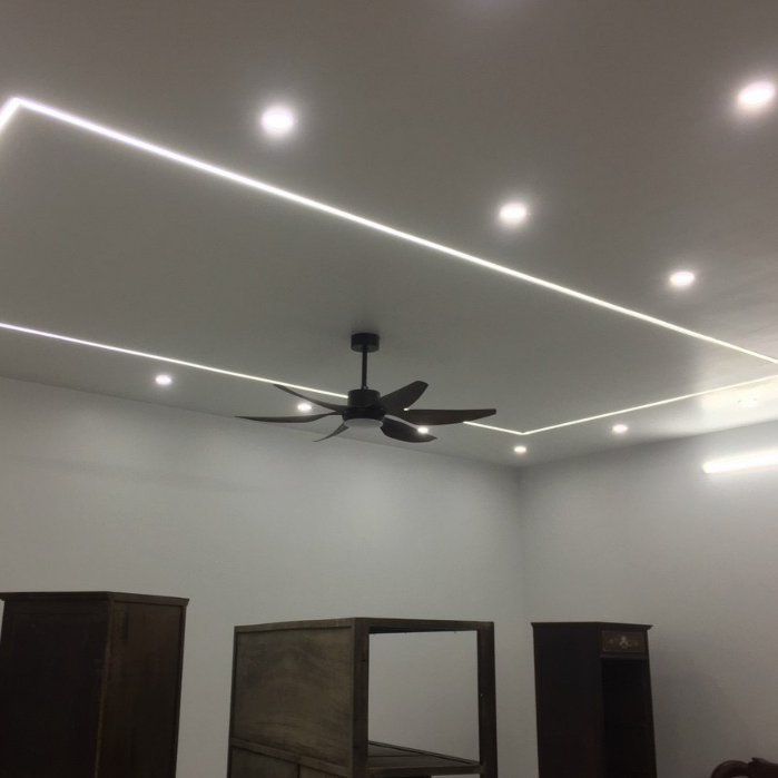 Quạt trần đèn 6 cánh trang trí phòng khách, nhà bếp, phòng ngủ  AREZZO mã ARZ-QS019