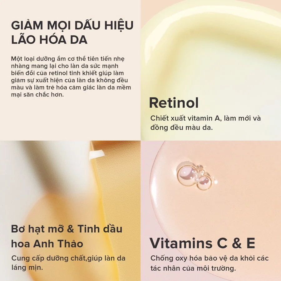 Sữa Dưỡng Thể Chống Lão Hoá Paulas Choice Resist Retinol Skin Smoothing Body Treatment 118ml