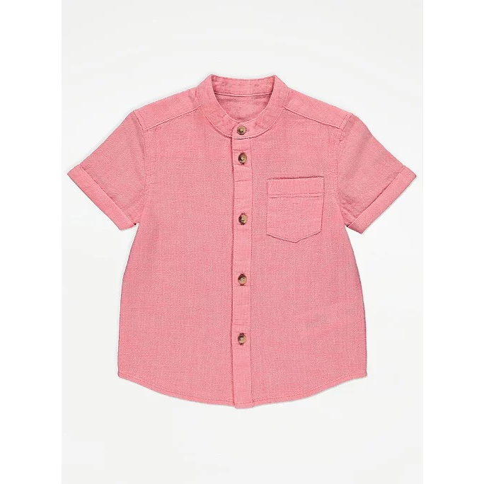 Áo somi trắng car động vật khủng long denim jean George_hàng chính hãng authentic