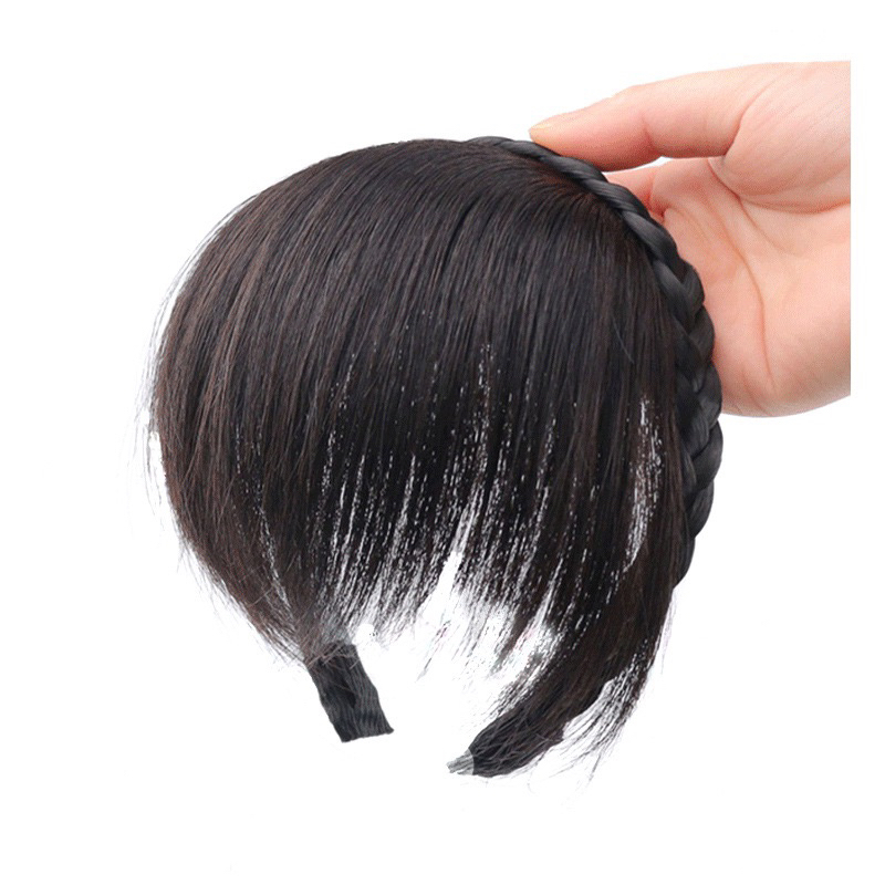 Băng Đô Cài Tóc Kèm Mái Giả Phong Cách Trẻ Trung