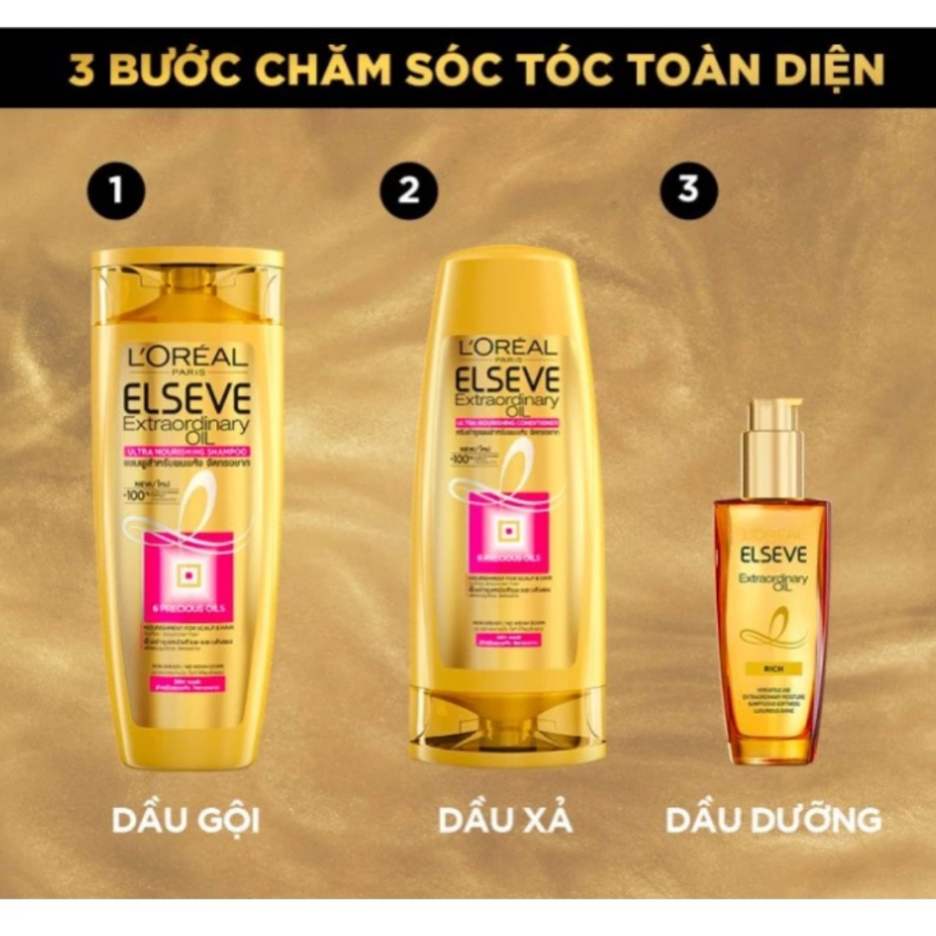 Dầu Dưỡng Tóc L'Oreal Tinh Dầu Hoa Tự Nhiên Elseve Extraodinary Oil 100ml / 30ml