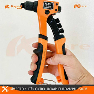 Kìm rút đinh tán kìm rút rive có nút chỉnh lực kapusi nhật bản 8inch/200mm K-6806