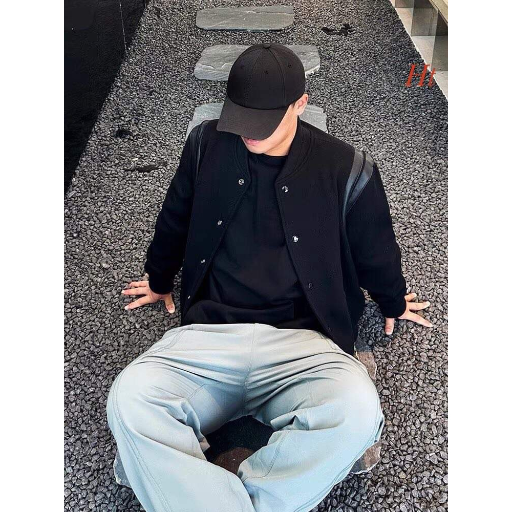 Áo Khoác Bomber Teddy Nam Nữ dạ phối da