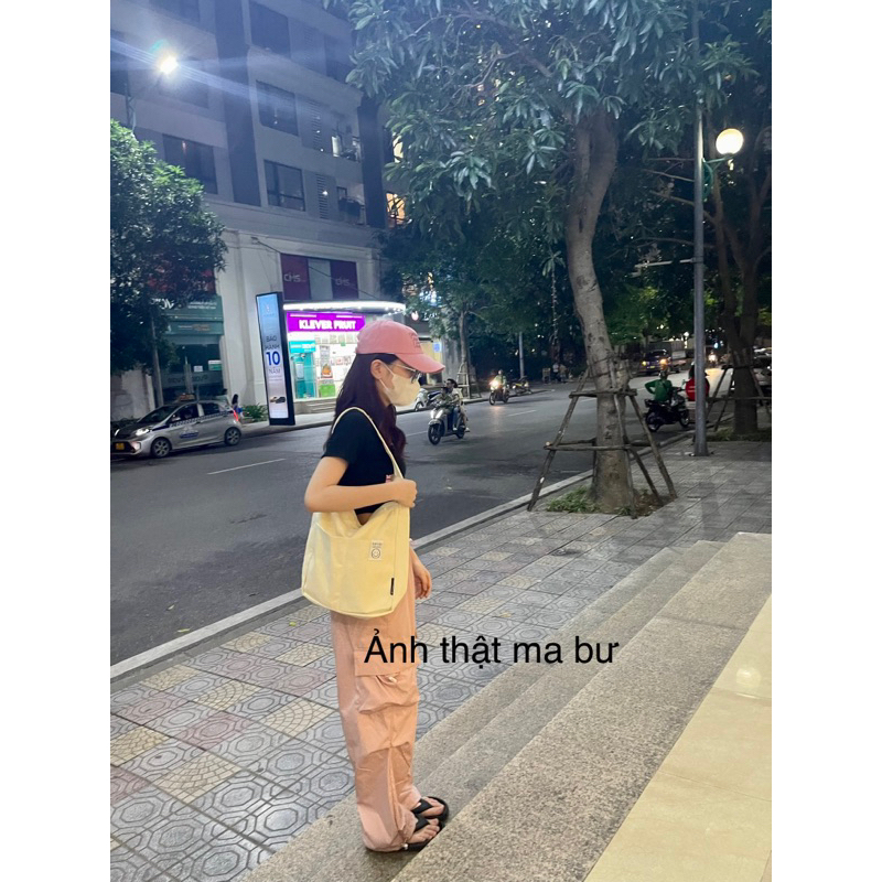 Túi đeo vai tote vải canvas unisex nam nữ đựng sách a4 đi học đi chơi thời trang