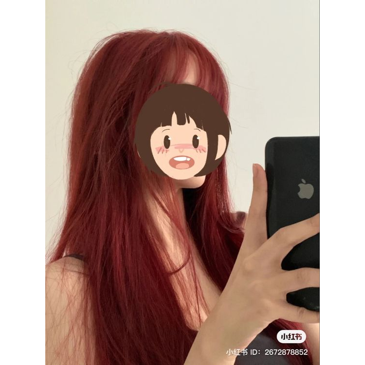 Thuốc nhuộm tóc MÀU ĐỎ RƯỢU VANG không tẩy phong cách Blackpink Hàn Quốc hottrend tặng mũ trùm găng tay May Hair