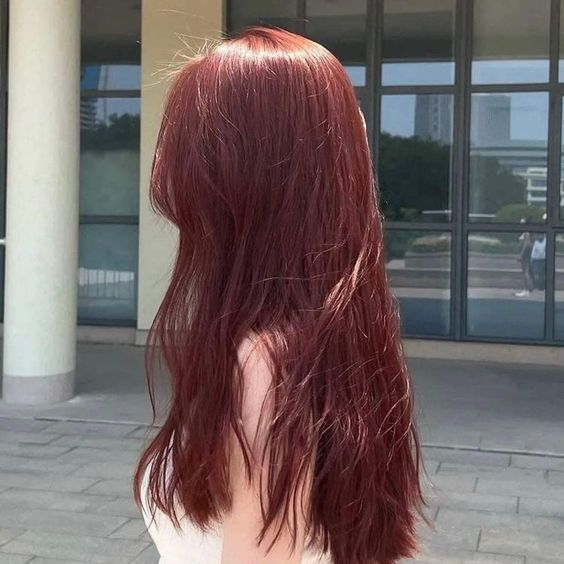 Thuốc nhuộm tóc MÀU ĐỎ RƯỢU VANG không tẩy phong cách Blackpink Hàn Quốc hottrend tặng mũ trùm găng tay May Hair
