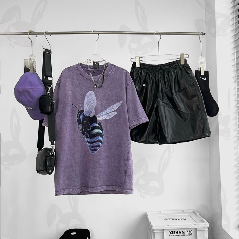 Set áo thun wash và short unisex