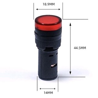 MTE - Đèn báo D16 220V - đèn báo nguồn - đèn tủ điện