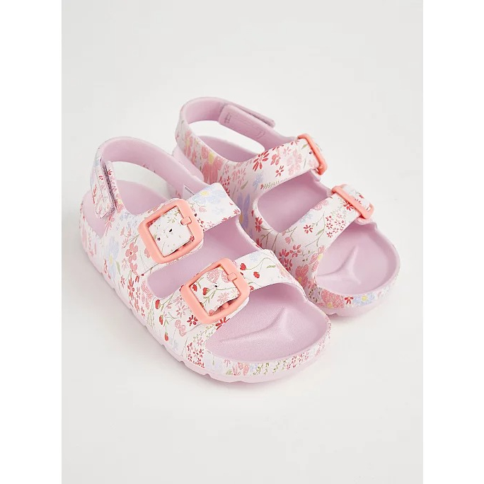 Dép xốp sandal xanh/ tím/ hoa cúc George _authentic UK