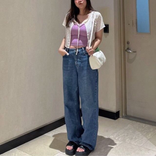 Áo Cardigan cột nơ || Form Croptop || Hoạ tiết bông nhí - MOME.VN