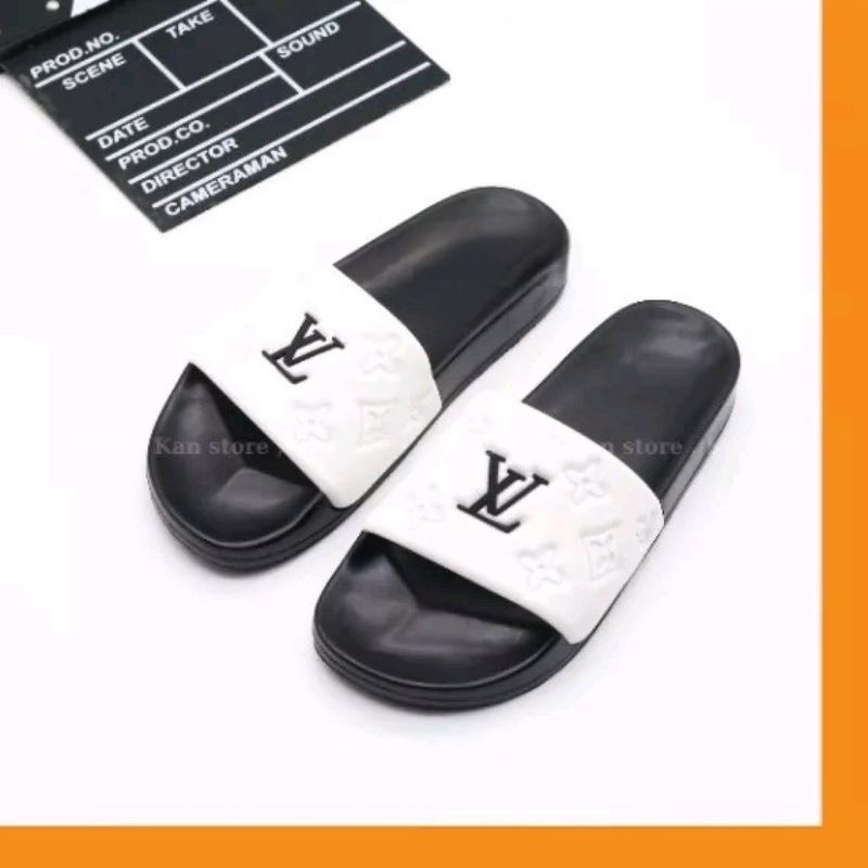 Dép Nam LV Quai Ngang ĐẾ PU Đi êm Chân Kiểu Dáng Thời Trang Năng Động - Tuandiep01.store