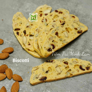 Bánh biscotti mix hạt dinh dưỡng nhà minh lam đóng hũ 250gr