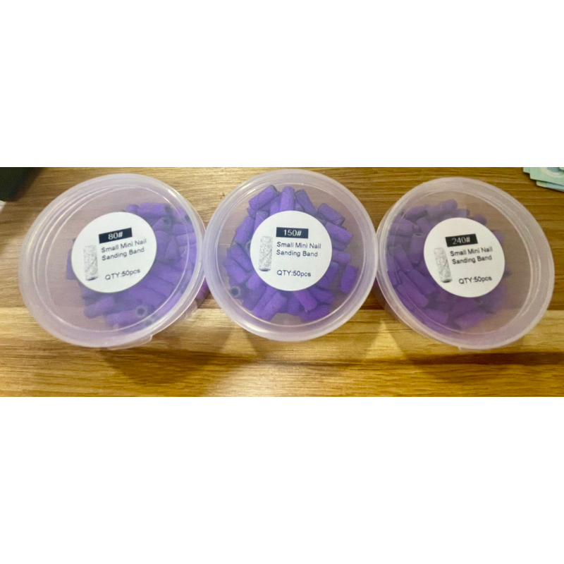 Đầu mài lắp nhám mini, nhám lụa tím mini 80/150/240