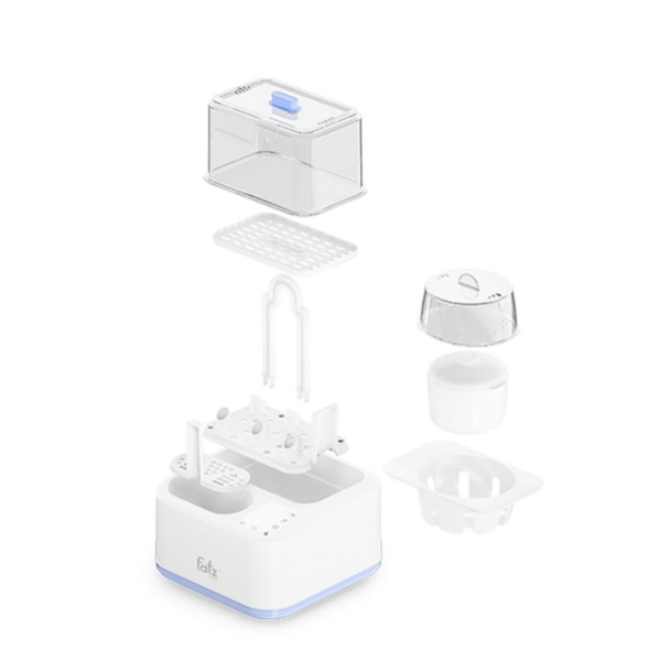 Máy Tiệt Trùng Sấy Khô Nấu Cháo Thông Minh Tích Hợp Hâm Sữa FATZ BABY Captain 1-2, 220-240V AC, 50/60Hz, 500W FB4315SL