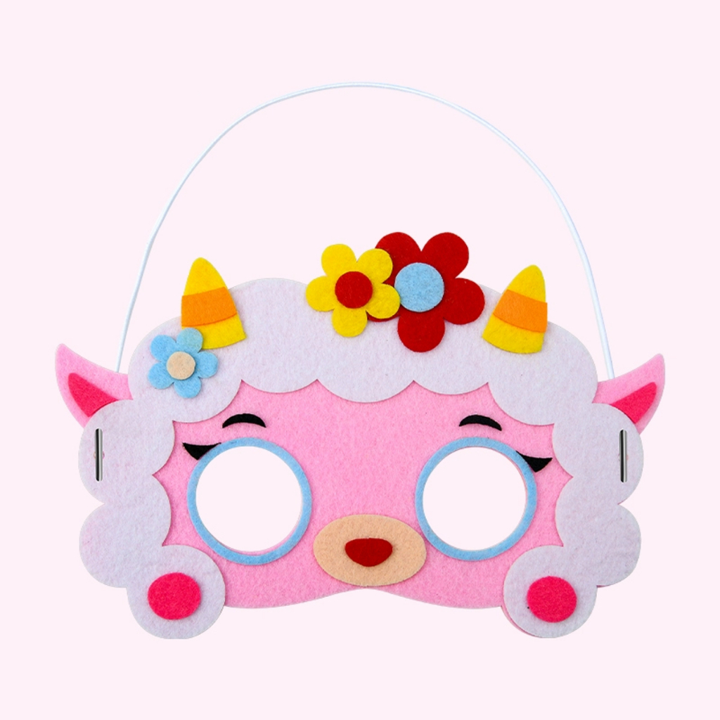 Mặt Nạ Vải Nỉ Hình Con Thú / Động Vật Cho Bé - Mặt Nạ Cosplay Trung Thu / Haloween / Noel Cực Ngầu