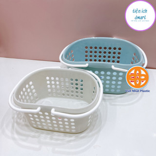 giỏ đựng đồ có quai cầm tiện ích, đựng đồ tiện lợi, để đồ nhà tắm, phòng ngủ 3210