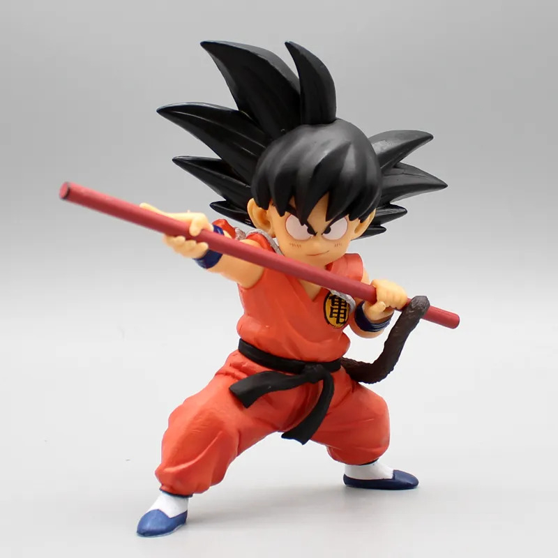 Mô hình đồ chơi Son Goku 14cm thời bé cầm gậy Dragon Ball