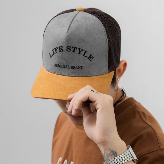 Mũ lưỡi trai thể thao phối lưới Life Style M91