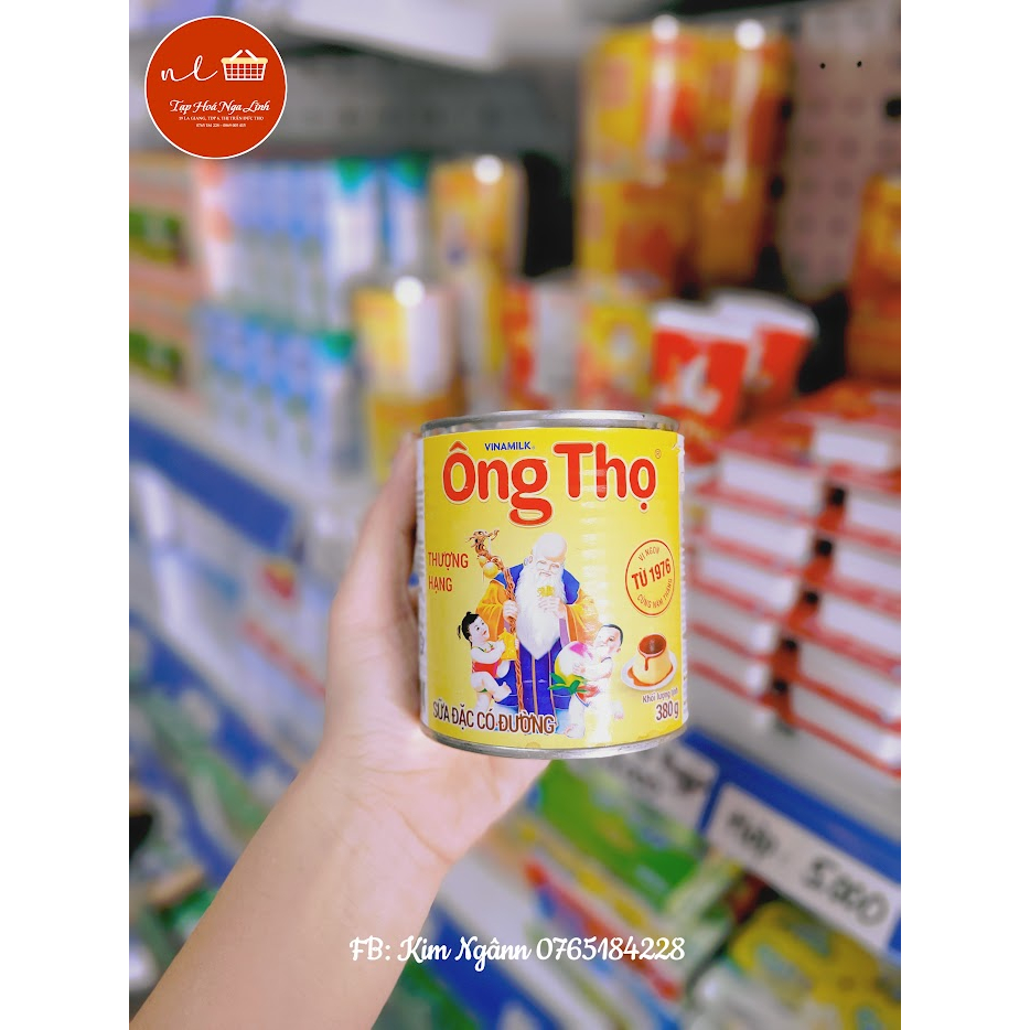 Sữa Đặc Vinamilk Ông Thọ nhãn vàng bật nắp 380gr