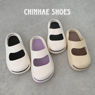 Dép sục bánh mì màu sắc dễ thương bít mũi đế bằng thời trang nữ phong cách Ulzzang chống thấm nước