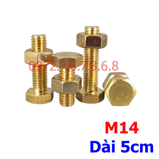 Bulong đồng m14, dài 5cm