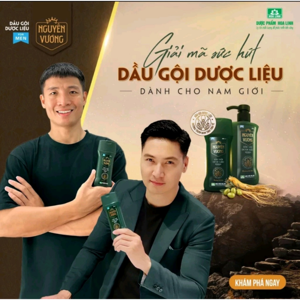 Dầu gội dược liệu Nguyên Vương dành cho nam chai 200ML VÀ 250ml - Hương Lịch Lãm