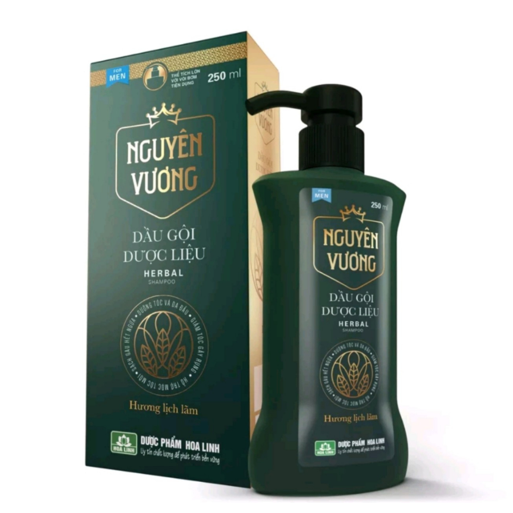 Dầu gội dược liệu Nguyên Vương dành cho nam chai 200ML VÀ 250ml - Hương Lịch Lãm