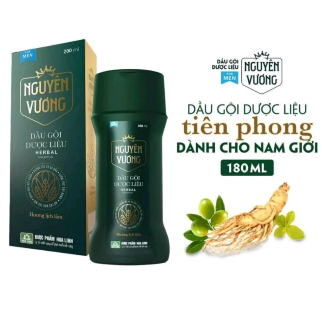Dầu gội dược liệu Nguyên Vương dành cho nam chai 200ML VÀ 250ml - Hương Lịch Lãm