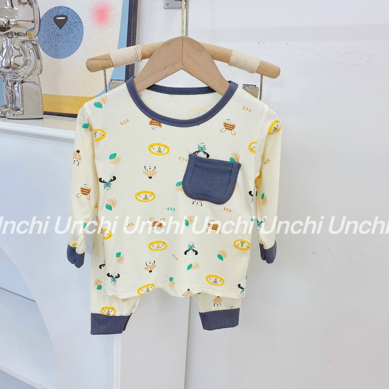 Bộ gân tăm thu đông hàng loại 1 từ bé sơ sinh 5-16kg