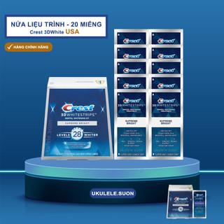Dán trắng răng CREST- Nửa liệu trình - (10 Gói) - CHÍNH HÃNG