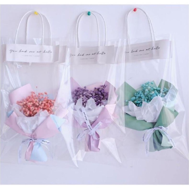 Túi đựng hoa trong suốt size M