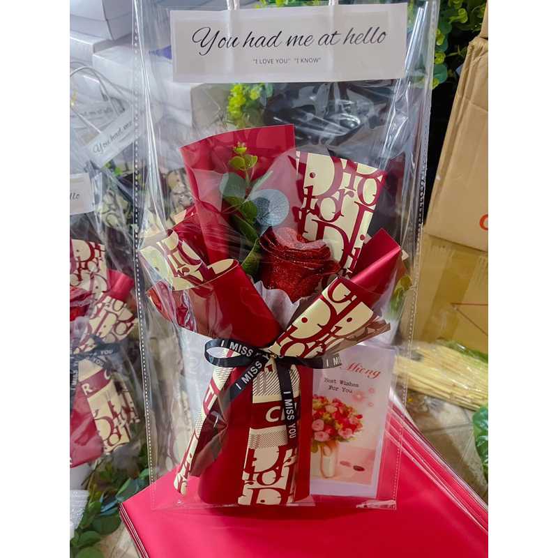 Túi đựng hoa trong suốt size M