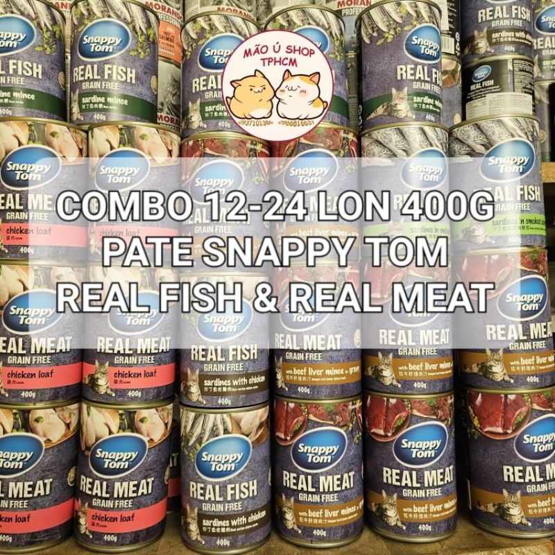 PATE SNAPPY TOM REAL FISH - REAL MEAT SIÊU CÁ