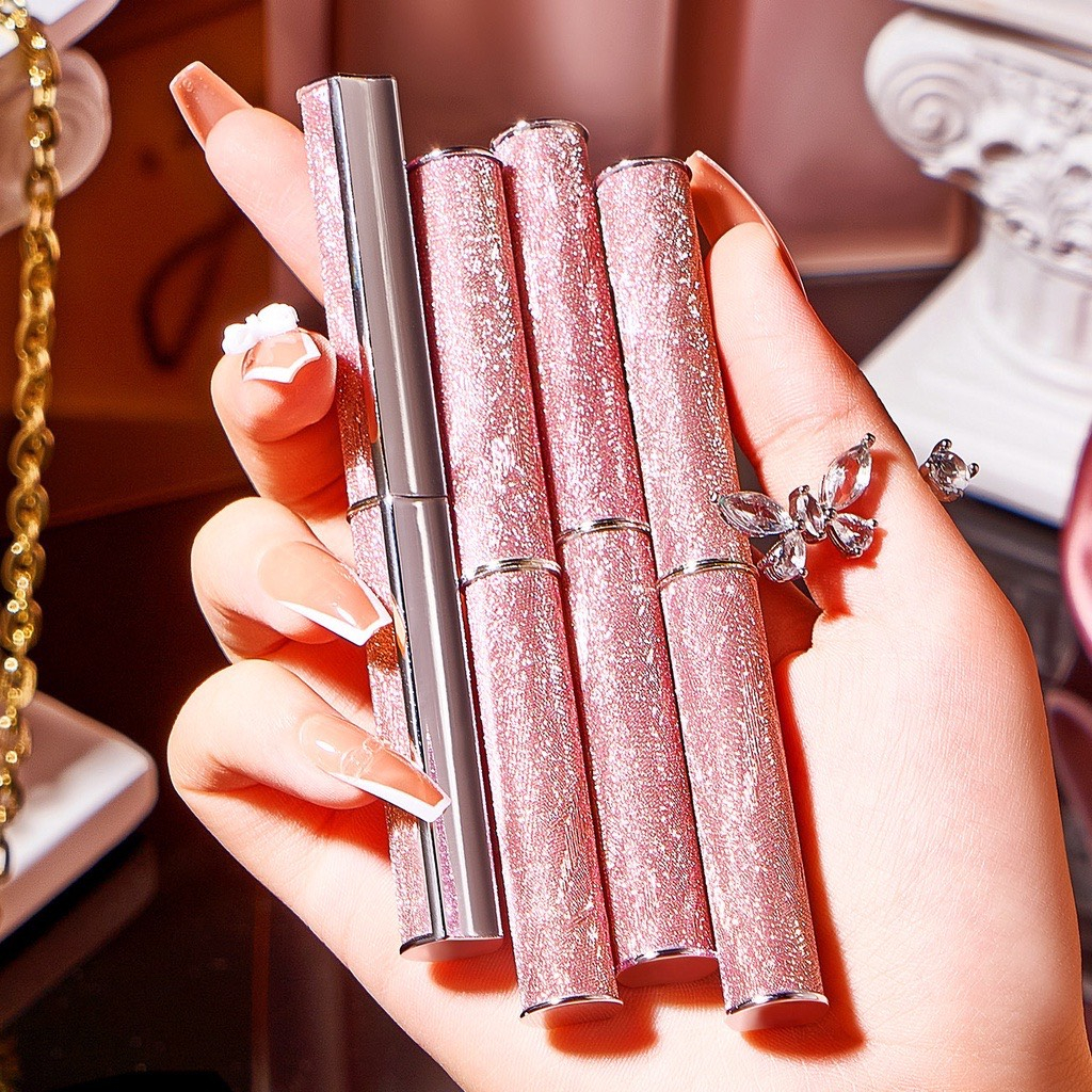 Set 4 Son Môi Màu Hồng Mịn Như Nhung Dưỡng Ẩm Không Dễ Phai Màu Cao Cấp