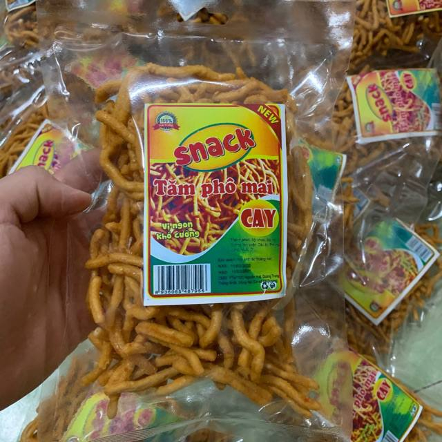 500G Bim Bim Tăm Cay Phô Mai Cay Cay, Snack Bim Tăm Cay Giòn Giòn, Thơm Vị Phô Mai Ăn Là Nghiền