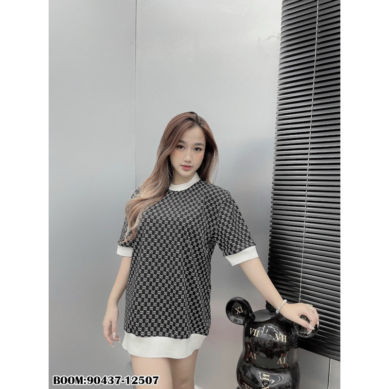 Áo phông GUCCI bản phối tay logo màu trắng