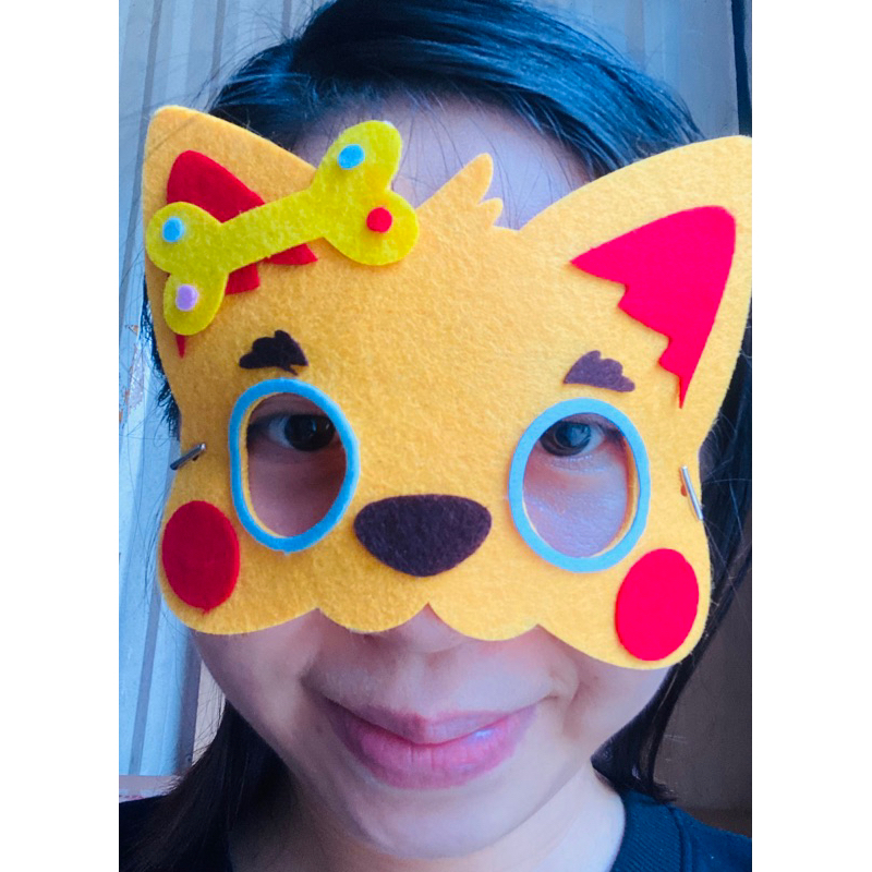 Mặt Nạ Vải Nỉ Hình Con Thú / Động Vật Cho Bé - Mặt Nạ Cosplay Trung Thu / Haloween / Noel Cực Ngầu