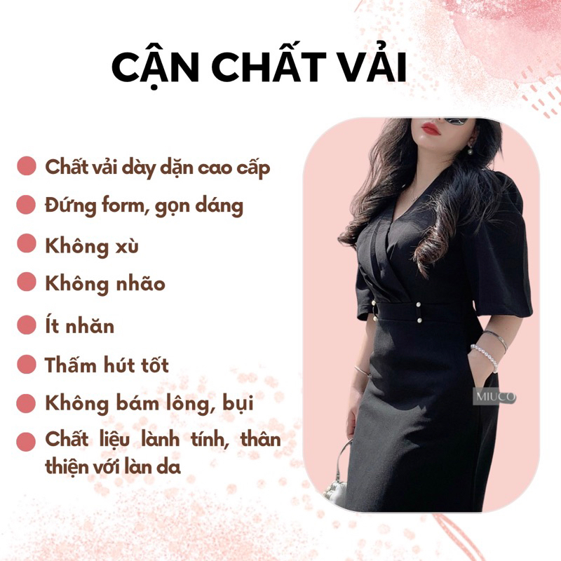 Đầm trung niên thiết kế Bigsize MCGIN tặng mẹ,cổ chéo nhún ngực, kiểu dáng thanh lịch và sang trọng, đầm dự tiệc CG04