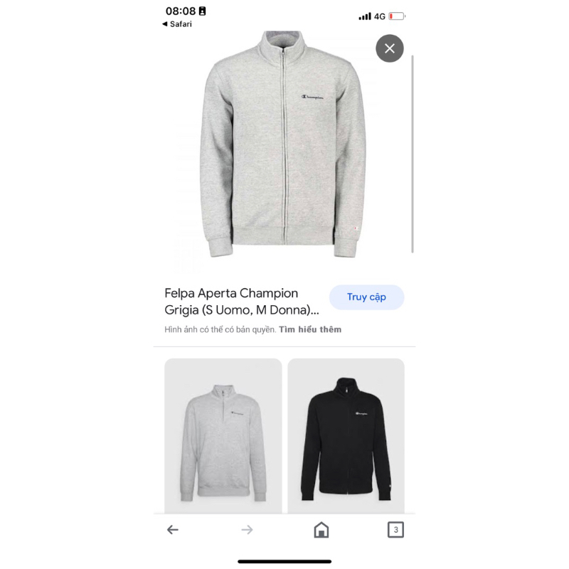 Khoác champion nỉ vnxk xịn 250k