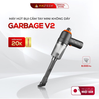 Máy hút bụi cầm tay mini không dây GARBAGE, hút bụi ô tô giường nệm công suất 6000PA