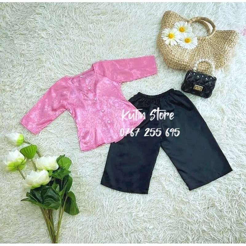 Bà ba gấm cho bé - Quần đen