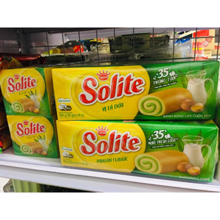 [date mới] Bánh Solite bông lan lá dứa cuộn 20 gói x 18g