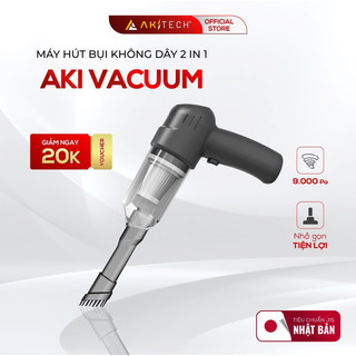 Máy hút bụi cầm tay không dây mini AKI VACUUM hút bụi xe hơi, ô tô, giường, nệm, sofa, lực hút 6000PA