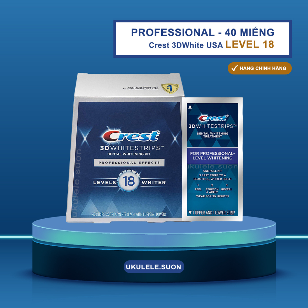 Dán trắng răng CREST- Nửa liệu trình -  - CHÍNH HÃNG