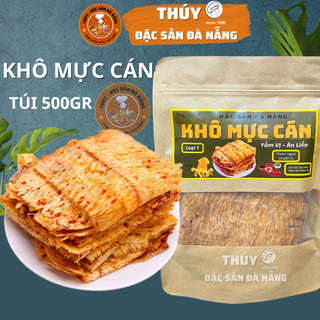 Mực Cán Tẩm Gia Vị Đặc Sản Đà Nẵng Chuẩn Vị Thơm Ngon Đậm Đà Cay Nhẹ Dễ Ăn,Thích Hợp Làm Quà Đặc Sản Ăn Vặt